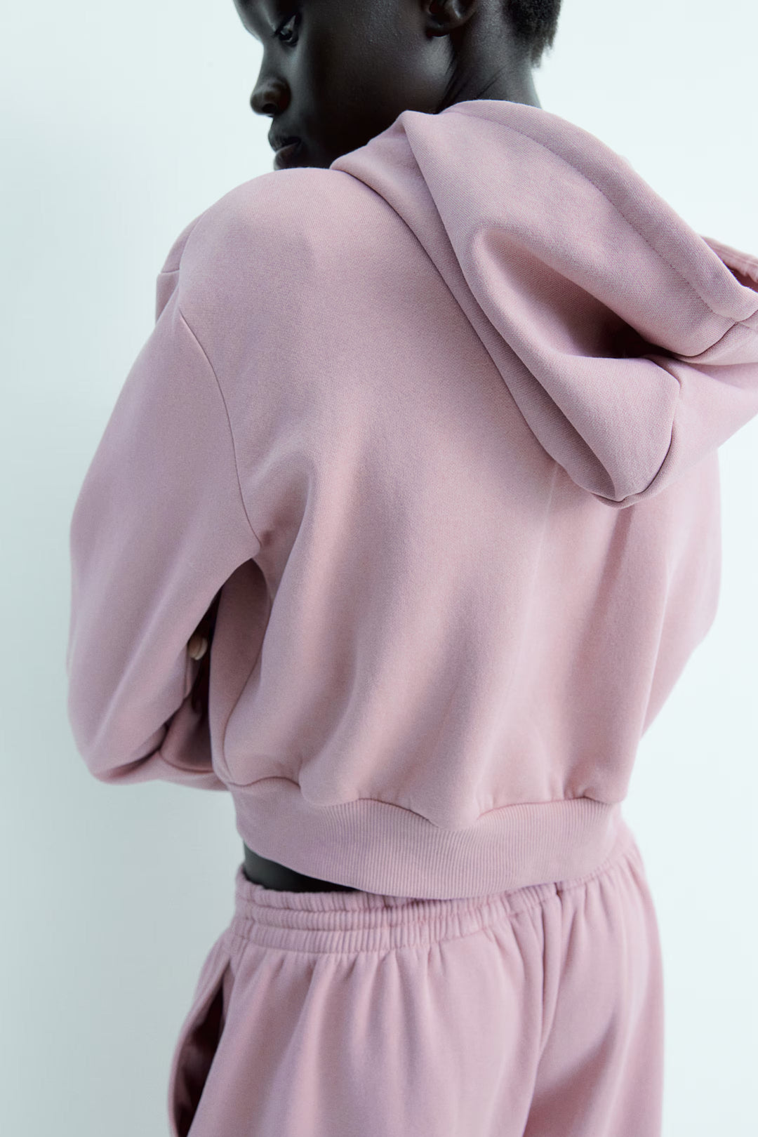 H&M Short Hooded Sweatshirt Jacket