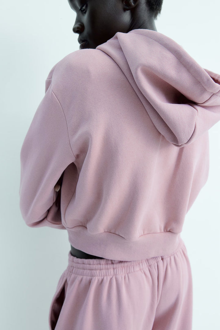 H&M Short Hooded Sweatshirt Jacket