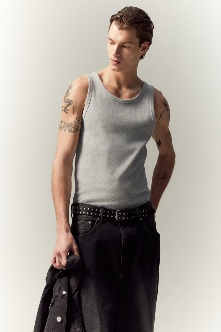 H&M Slim Fit Ribbed Tank Top