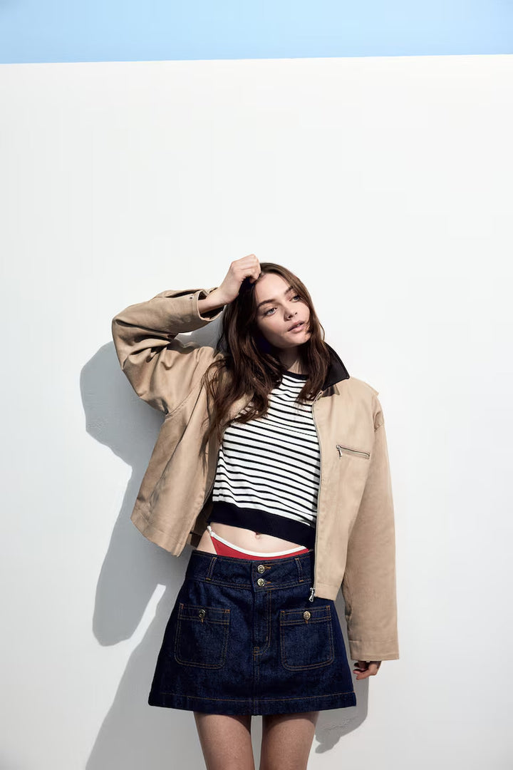 H&M  Fine-Knit T-Shirt