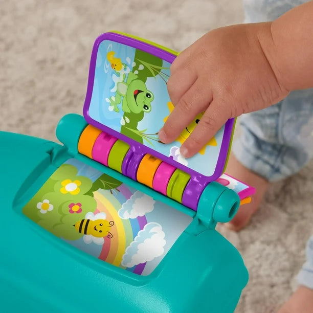 Fisher-Price Laugh & Learn Smart Stages Chair Teal Electronic Learning Toy for Toddlers, Multilanguage Version, Ages 1+