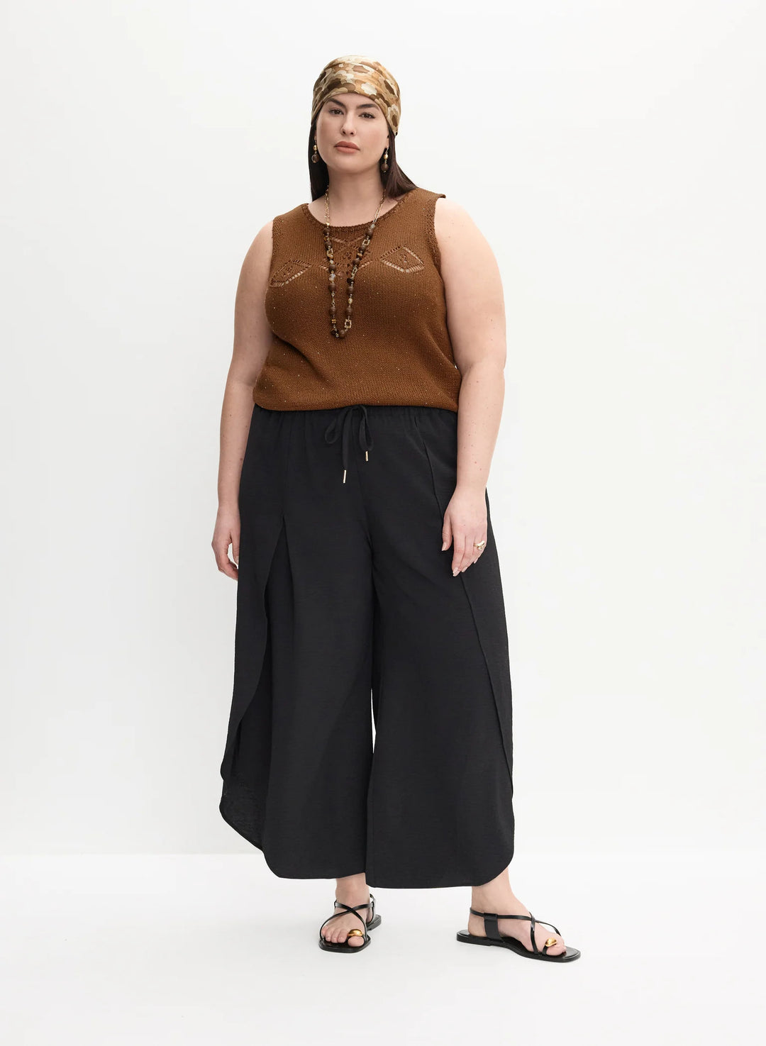 LAURA Melanie Lyne - Wrap-Effect Parachute Pants