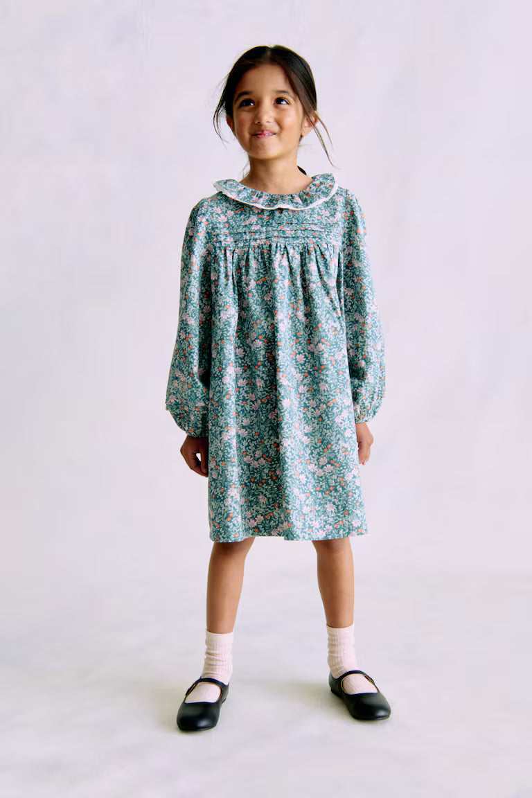 H&M Floral-Print Cotton Dress