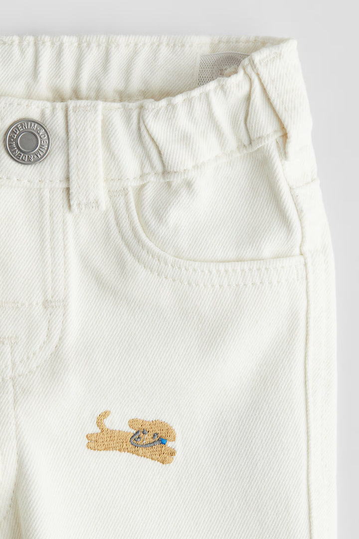 H&M Embroidery-Detail Jeans