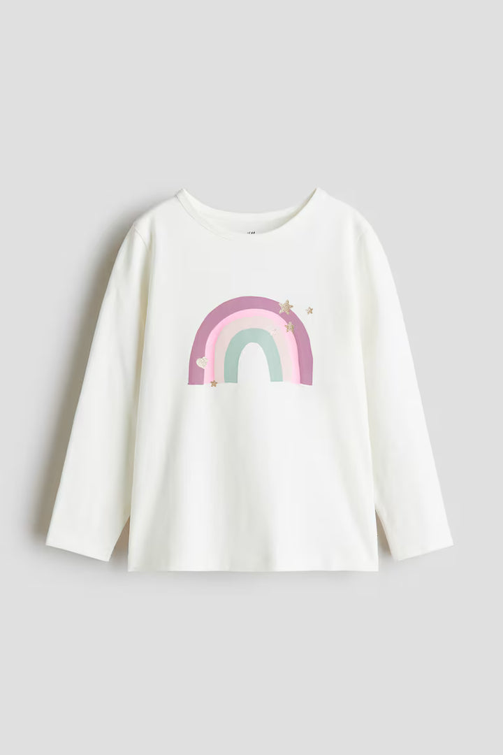 H&M Printed Jersey Top