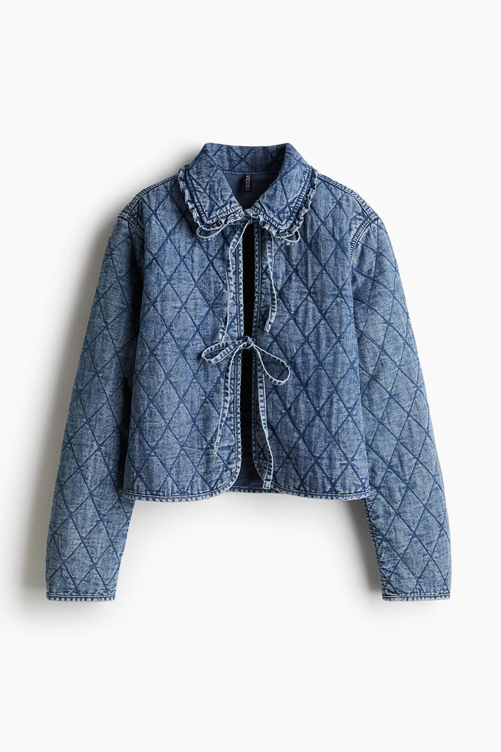 H&M Quilted Denim Jacket