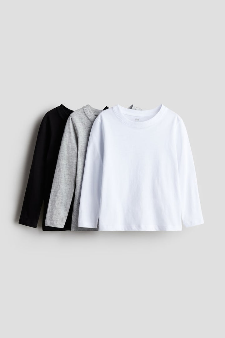 H&M 3-pack Long-sleeved T-shirts