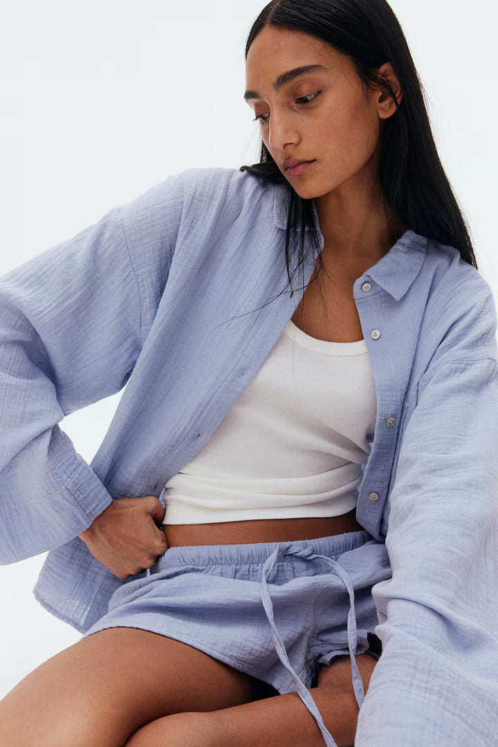 H&M Pajama Shirt and Shorts