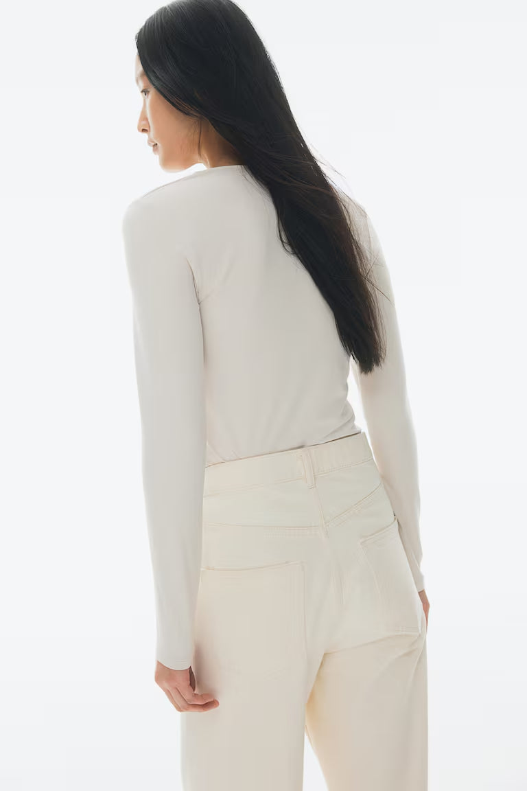 H&M LONG-SLEEVED JERSEY TOP