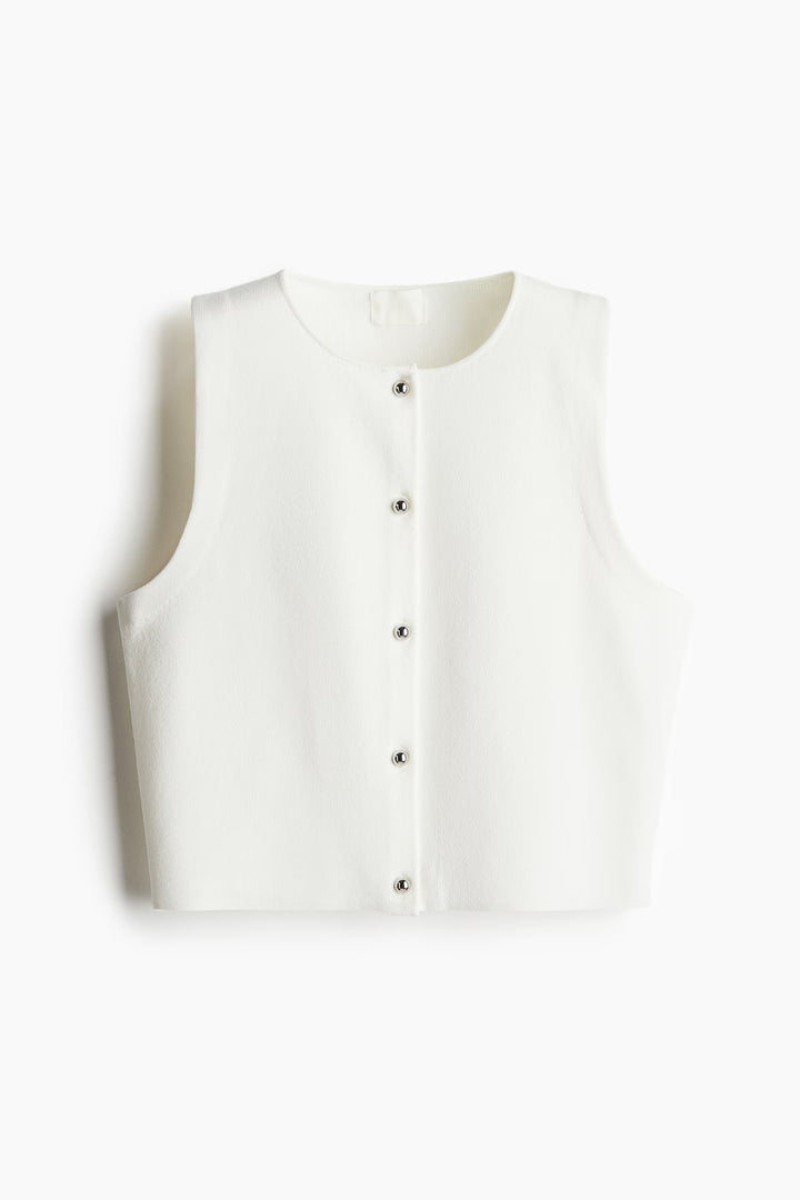H&M Button-Front Sweater Vest