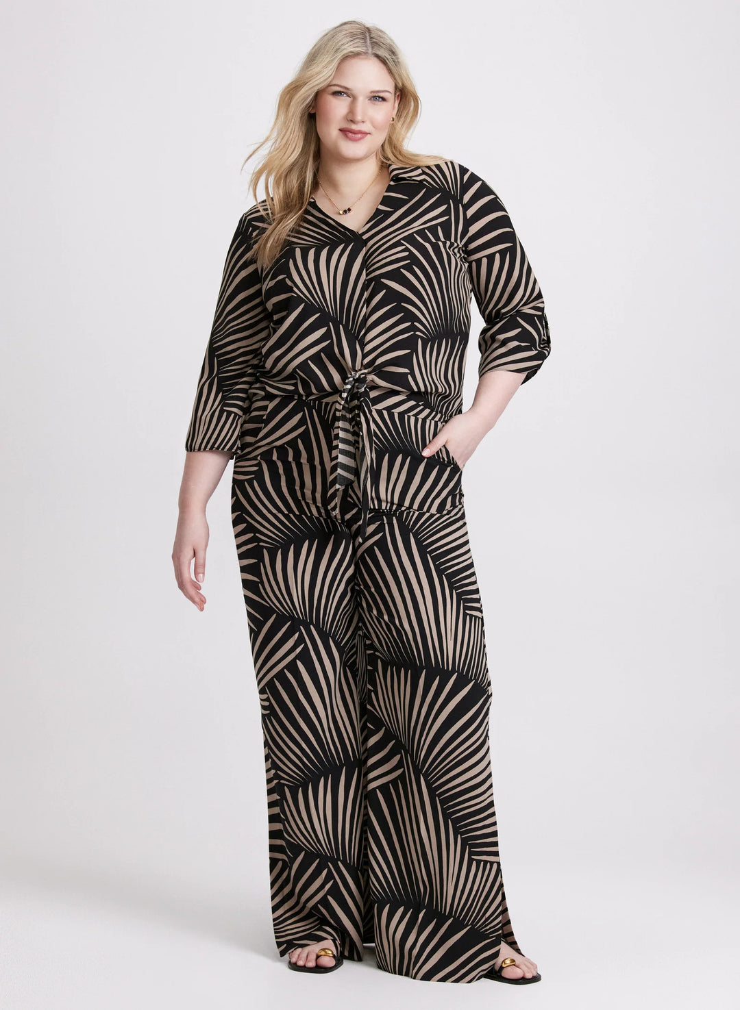 LAURA Joseph Ribkoff - Palm Print Pants