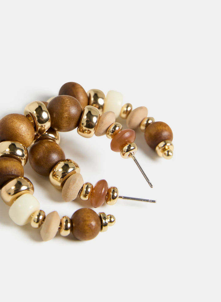 Laura Wood Hoop Earrings