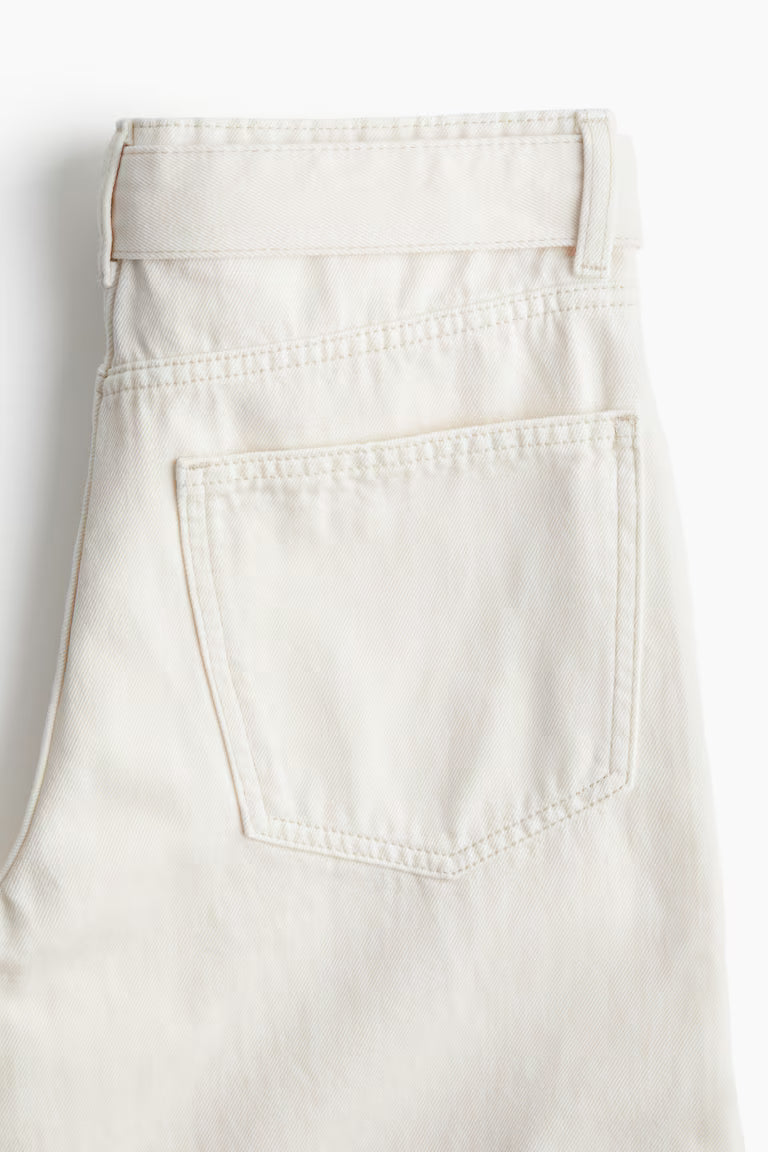 H&M High-Rise Barrel-Leg Jeans