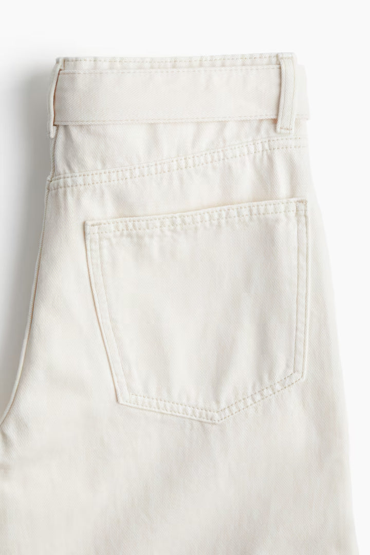 H&M High-Rise Barrel-Leg Jeans