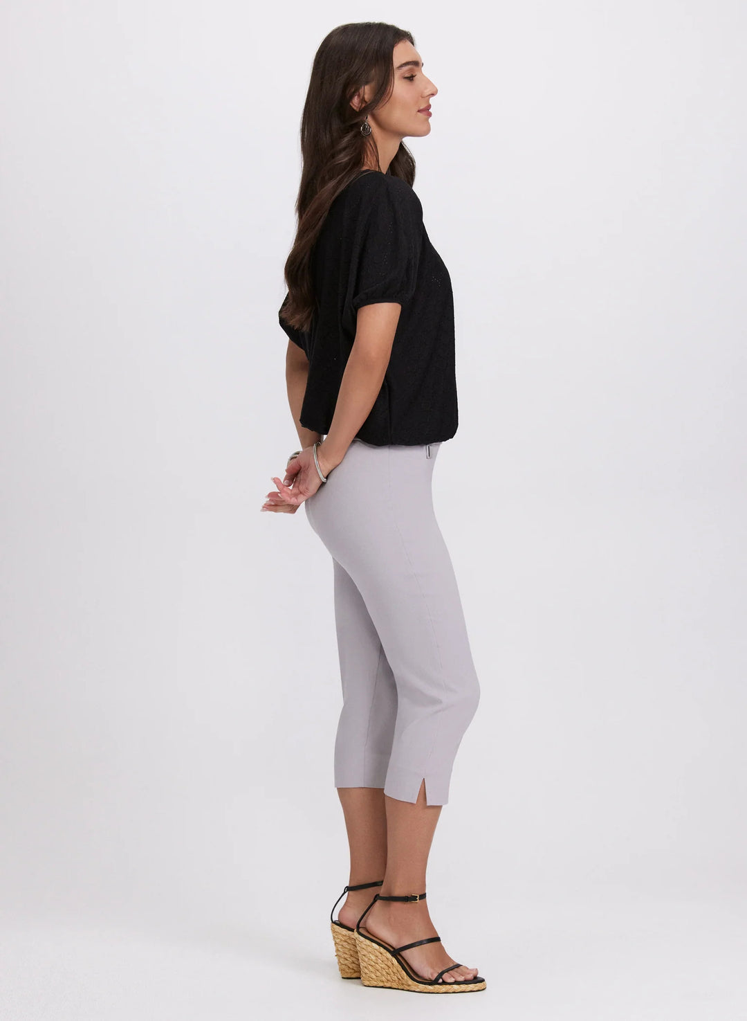LAURA Bengaline Pull-On Capris