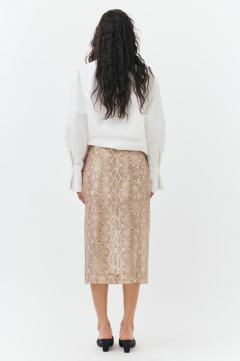 H&M Lyocell-Blend Pencil Skirt