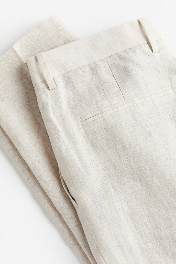 H&M Slim Fit Linen Suit Pants