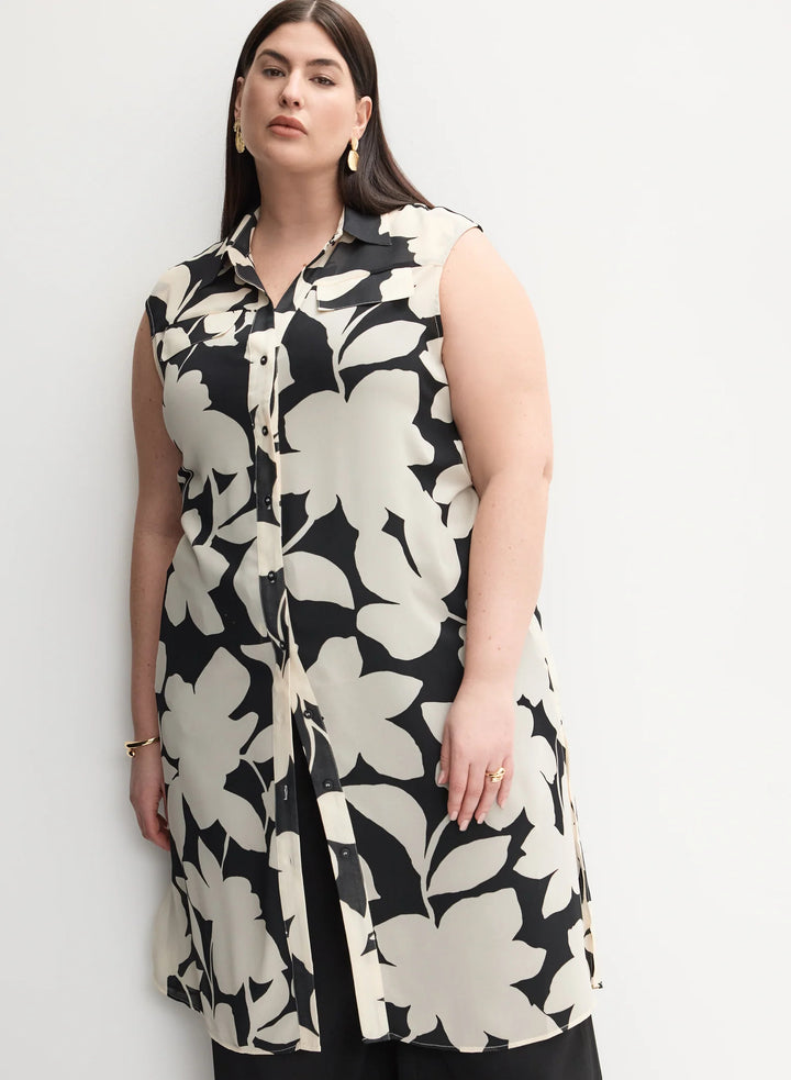 LAURA Melanie Lyne - Floral Tunic Blouse