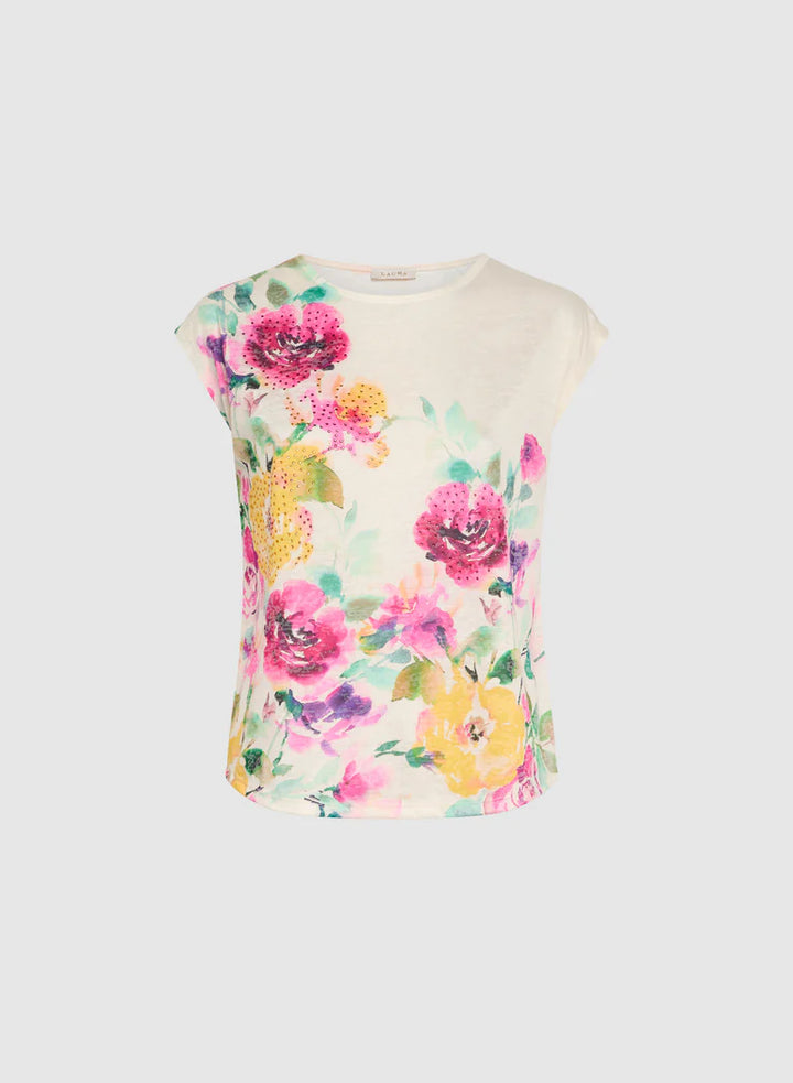 LAURA Floral Placement Print T-Shirt