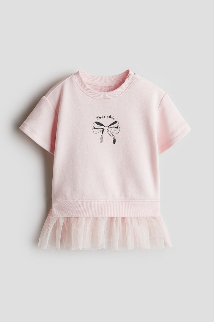 H&M Sweatshirt Dress with Tulle Skirt
