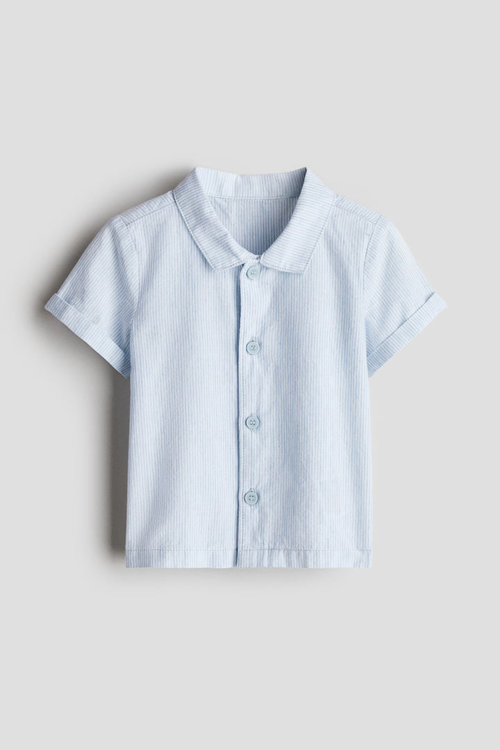 H&M Short-sleeved Cotton Shirt