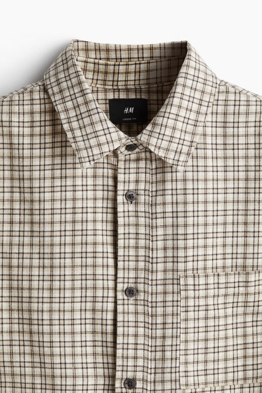 H&M Loose-Fit Flannel Shirt