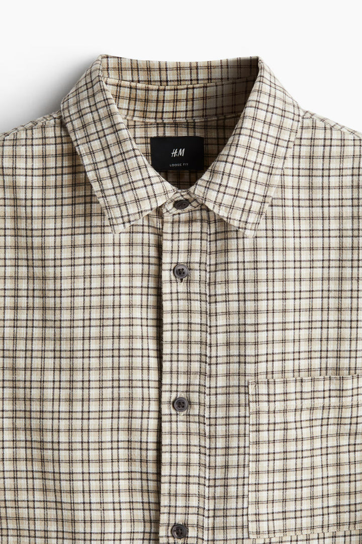 H&M Loose-Fit Flannel Shirt