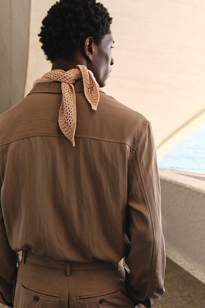 H&M Loose-Fit Satin Shirt