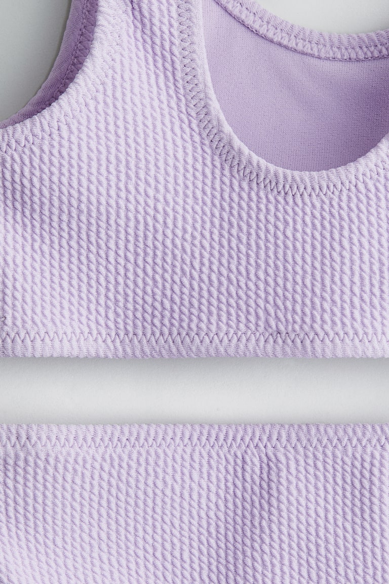 H&M Textured Two-Piece Swimsuit