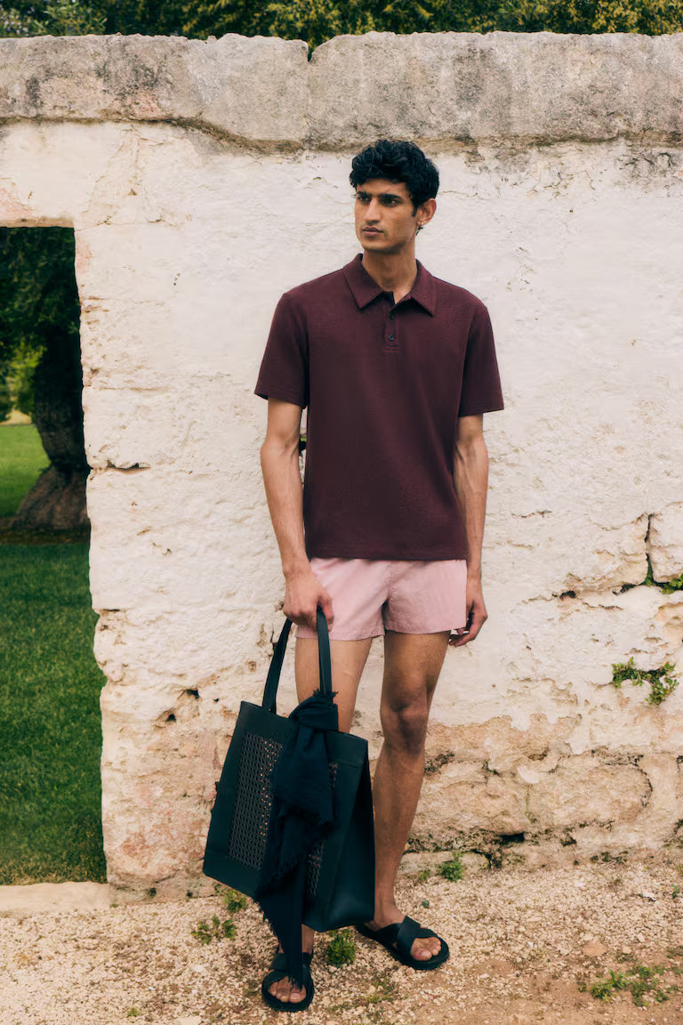 H&M Crinkled Nylon Swim Shorts