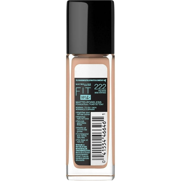 Maybelline New York Fit Me®, Matte + Poreless Liquid Foundation, Fit Me Matte + Poreless Foundation