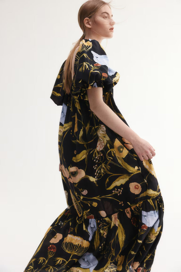 H&M Square-Neck Maxi Dress