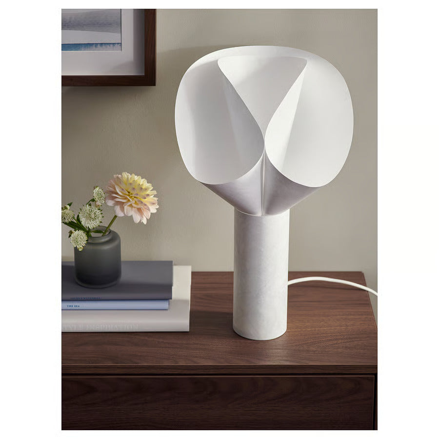 IKEA BÄCKNATE Table lamp, white, 20 "