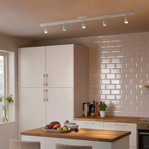 IKEA BÄVE LED ceiling track, 5 spots, white