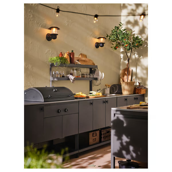 IKEA BÅTSKÄR Charcoal grill, outdoor/dark gray, 47 1/4x23 5/8 "