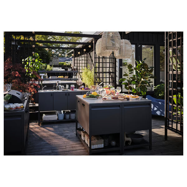 IKEA BÅTSKÄR Charcoal grill, outdoor/dark gray, 47 1/4x23 5/8 "