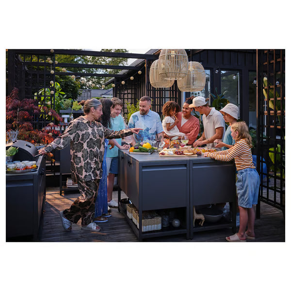 IKEA BÅTSKÄR Charcoal grill, outdoor/dark gray, 47 1/4x23 5/8 "