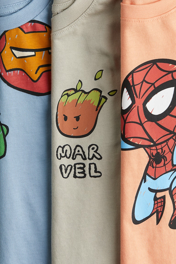 H&M 3-pack Printed T-shirts