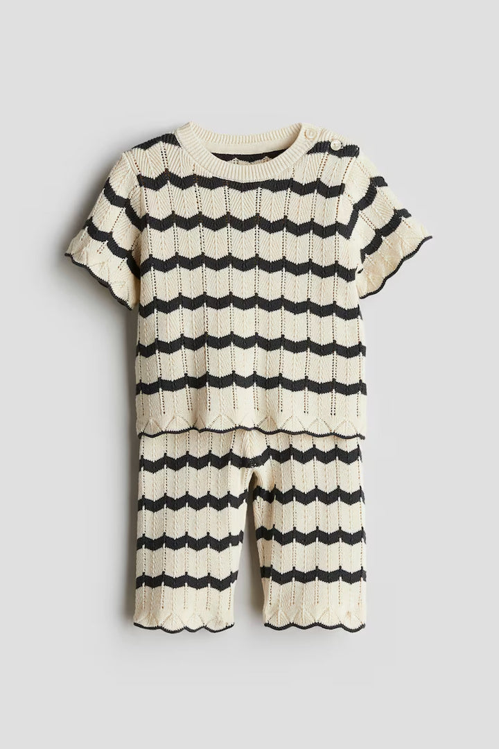 H&M 2-Piece Pointelle-Knit Cotton Set