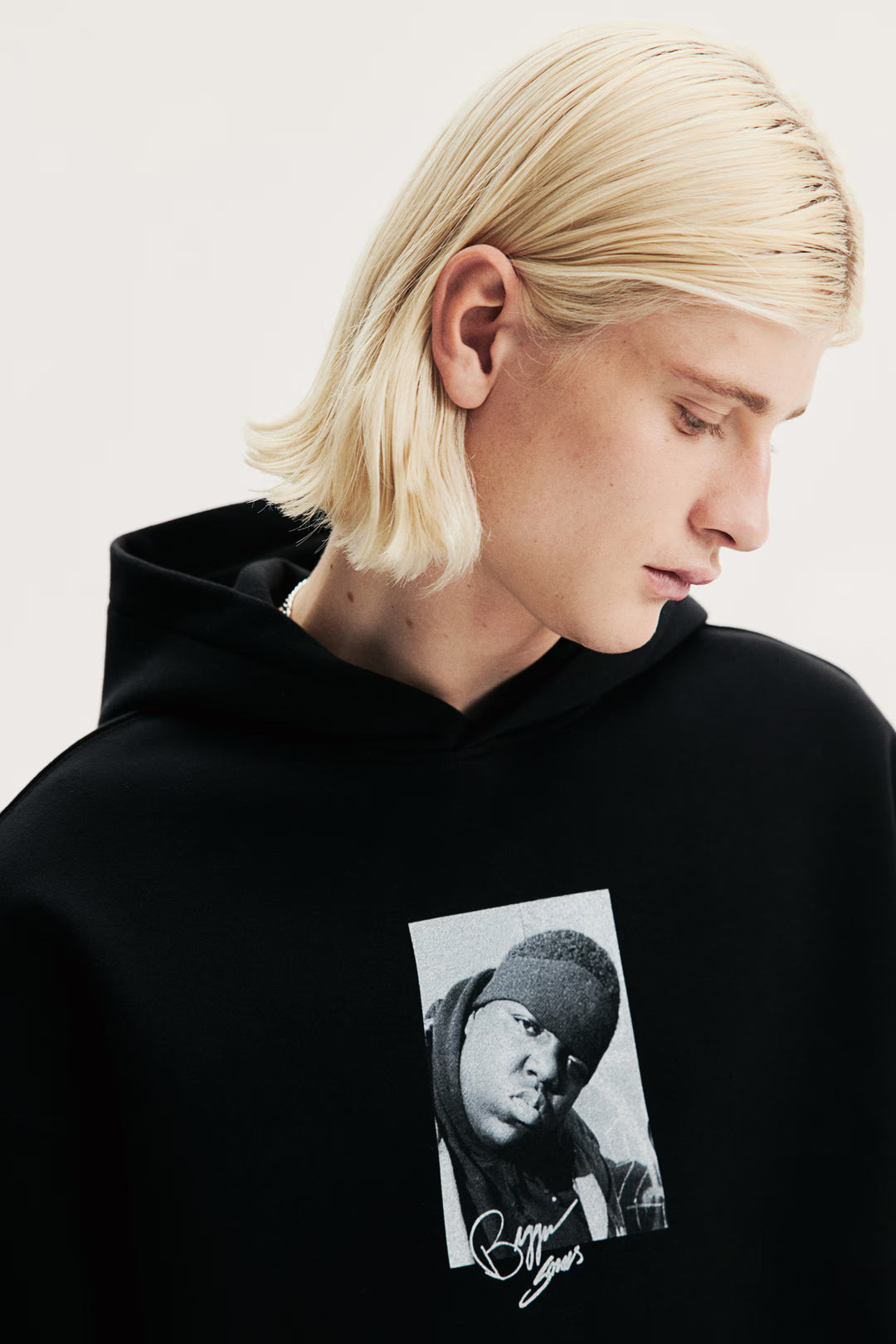 H&M Oversized Fit Printed Hoodie