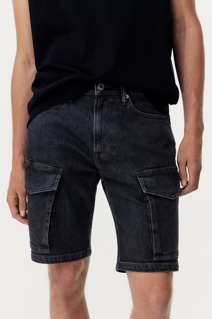 H&M Slim Denim Cargo Shorts