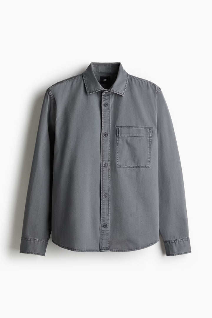 H&M Regular-Fit Twill Overshirt