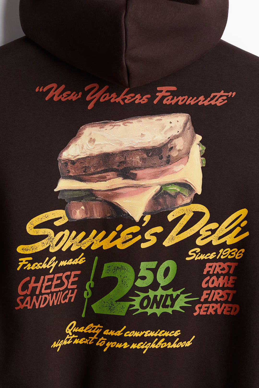 H&M Loose Fit Printed Hoodie