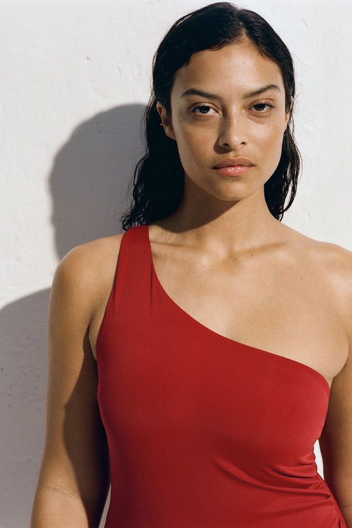 H&M Light Shape One-Shoulder Swimsuit