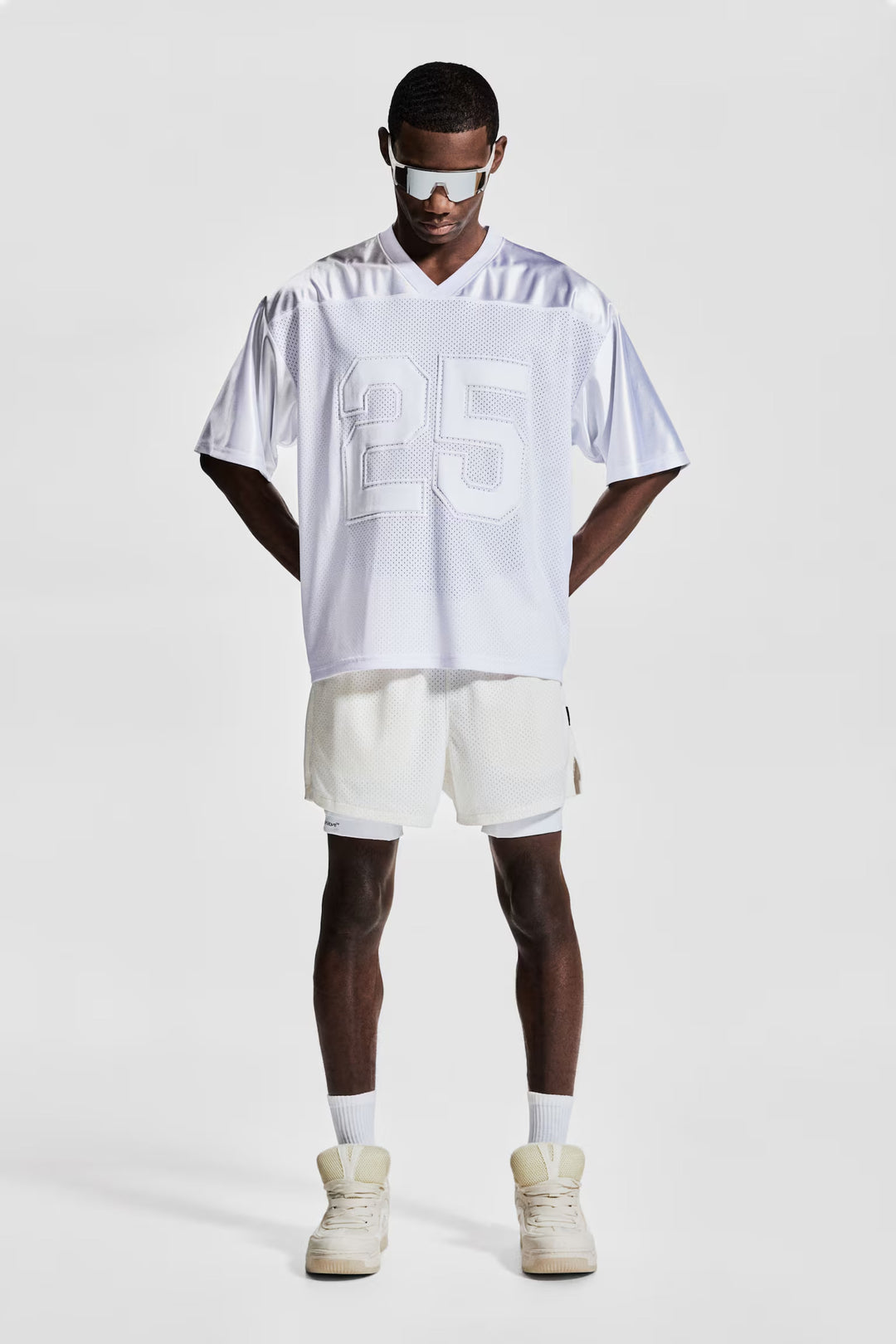H&M Loose-Fit Printed Sports Shirt with DryMove™