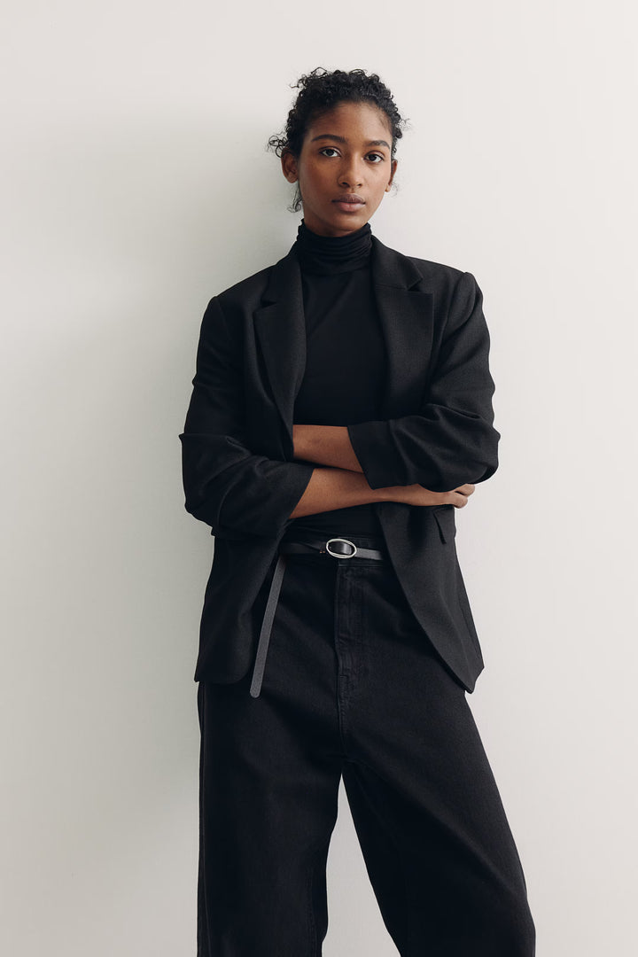 H&M Gathered-sleeve Jacket