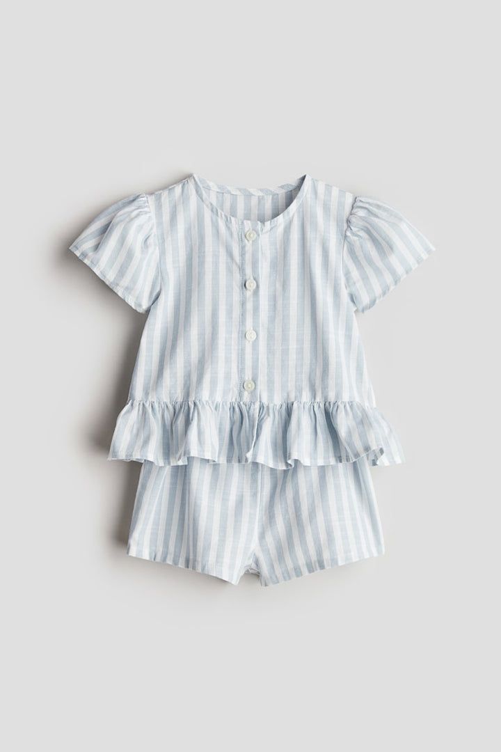 H&M 2-Piece Blouse and Shorts Set