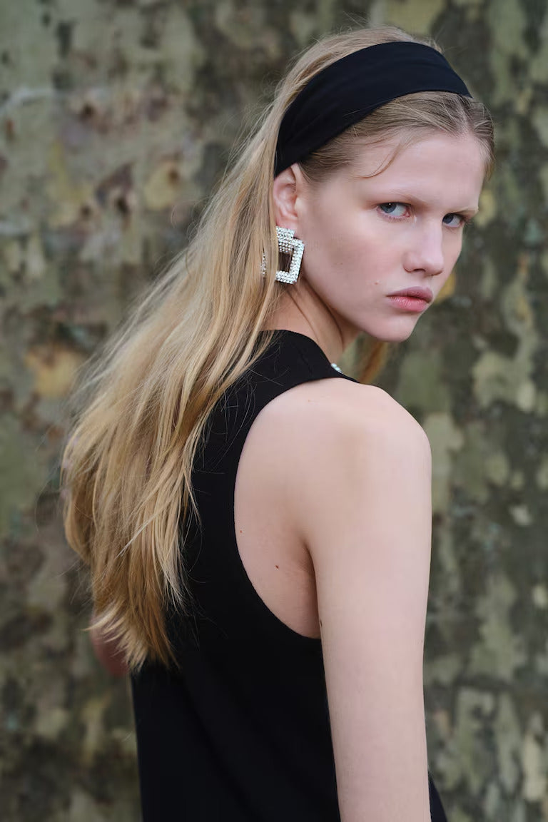 H&M Embellished Fine-Knit Dress