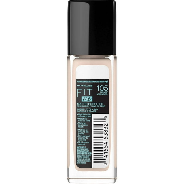 Maybelline New York Fit Me®, Matte + Poreless Liquid Foundation, Fit Me Matte + Poreless Foundation