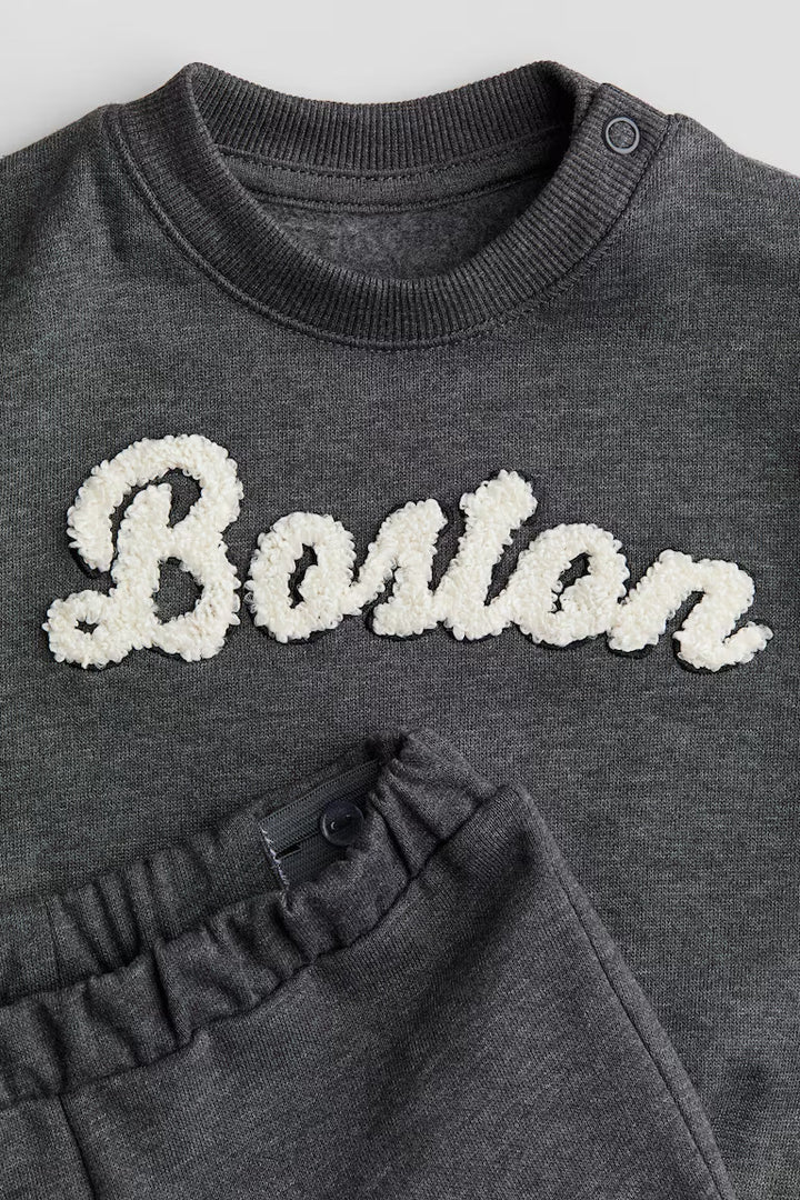 H&M 2-piece Set with Text Motif